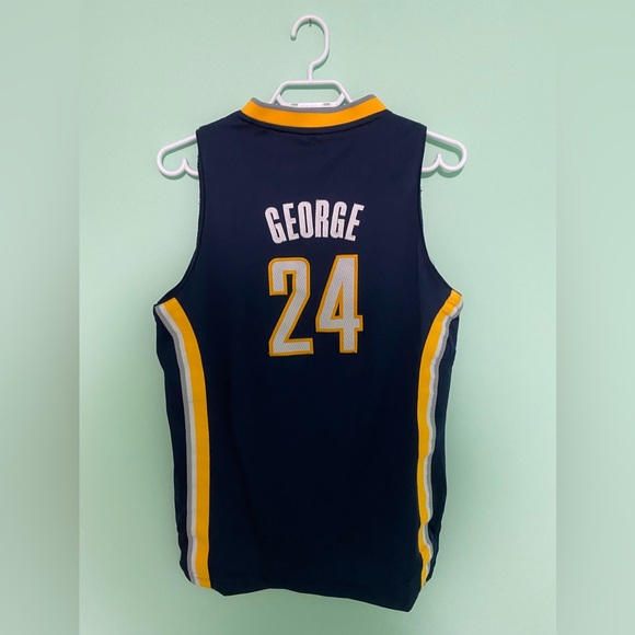 NBA Adidas Paul George Vintage Pacers Jersey #24 Youth Large Length +2 - Picture 1 of 7